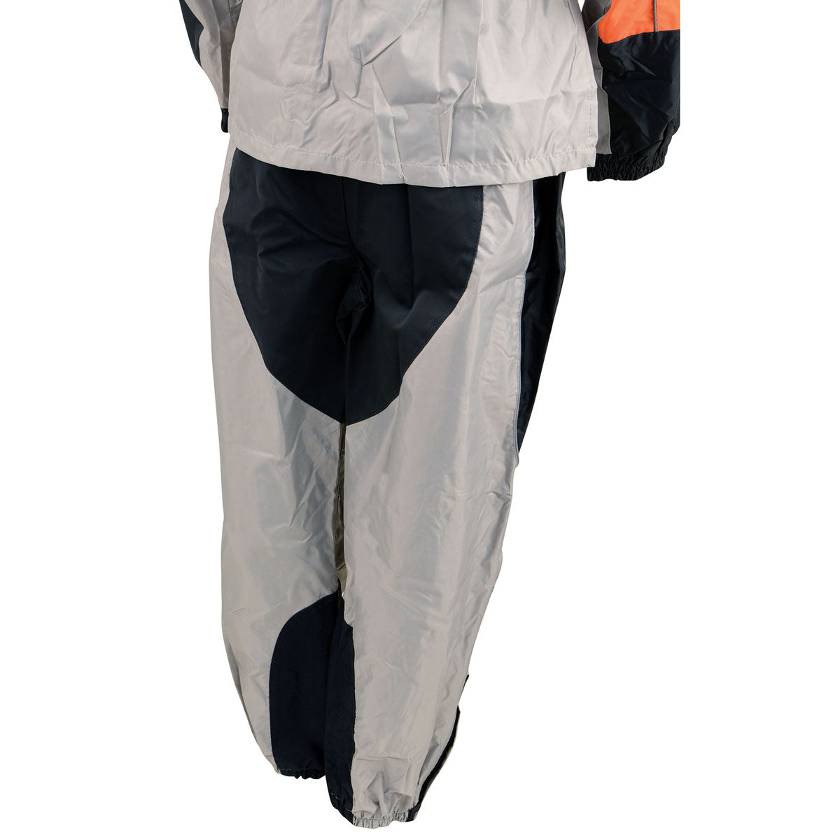 NexGen SH2217 Men's Orange and Silver Oxford Water-Resistant Rain Suit