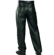 Milwaukee Leather LKM5718 Men's Classic Black Loose Fitted Motorcycle Casual Leather Biker Pants