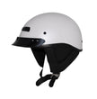 Zox ST-225B 'Alto Custom' Pearl White Motorcycle Half Helmet