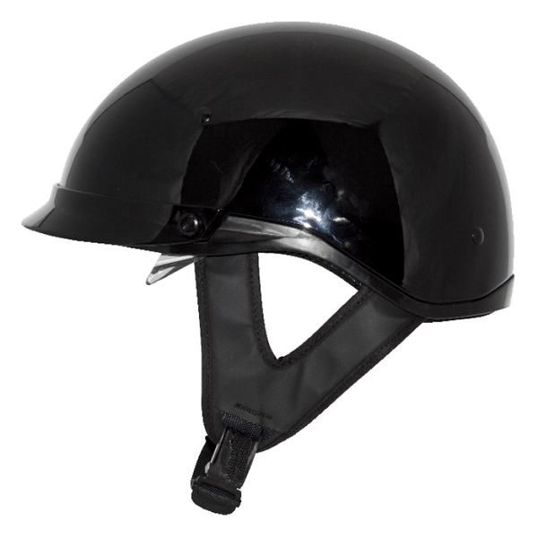 ZOX ST-235A 'Roadster DDV' Gloss Black Motorcycle Half Helmet