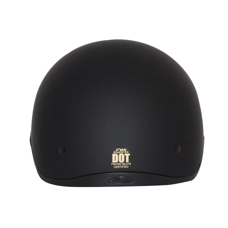 ZOX ST-235A ‘Roadster DDV’ Matte Black Motorcycle Half Helmet