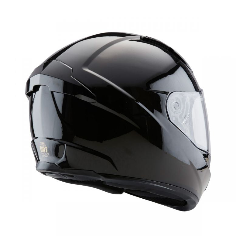ZOX ST-11118 'Thunder 2' Glossy Black Full-Face Motorcycle Helmet