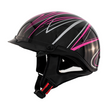 ZOX ST-235A ‘Roadster DDV' Pink Motorcycle Half Helmet with Drop Down Visor
