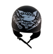 ZOX ST-225B ‘Alto Custom' Eagle Silver Motorcycle Half Helmet