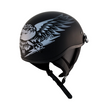 ZOX ST-225B ‘Alto Custom' Eagle Silver Motorcycle Half Helmet