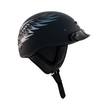 ZOX ST-225B ‘Alto Custom' Eagle Silver Motorcycle Half Helmet
