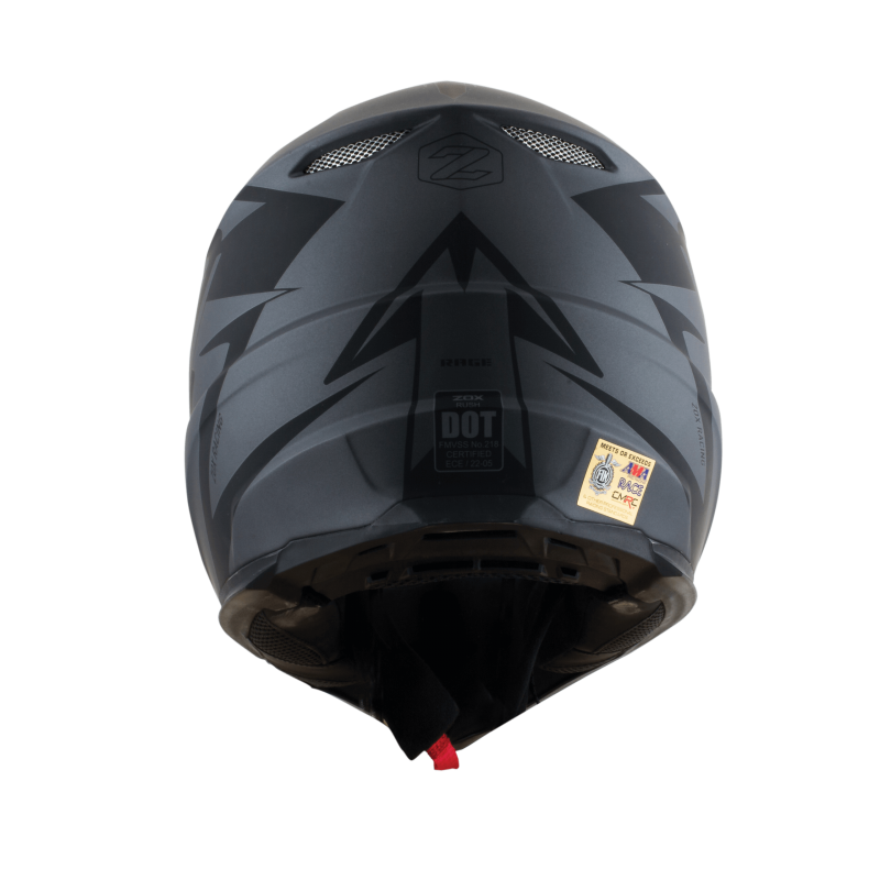 ZOX ST-1563V2 'Rush V2' Matte Grey Motocross Helmet – Milwaukee ZOX ST-1563V2 'Rush V2' Matte Grey Motocross Helmet – Milwaukee