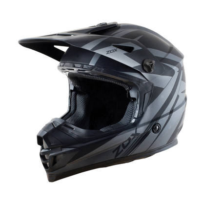 ZOX ST-1563V2 ‘Rush V2’ Matte Grey Motocross Helmet