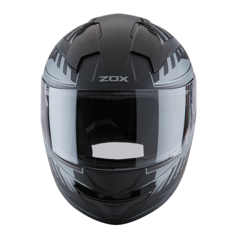ZOX ST-11118 ‘Thunder 2’ Blade Matte Grey and Black Full-Face Motorcycle Helmet