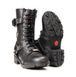Milwaukee Leather Women's Premium Leather Motorcycle Riding Boots - Lace-To-Toe Harness - Zipper Closure - MBL9391