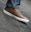 Milwaukee Leather MBM9154 Men's Cognac Leather High-Top Reinforced Street Riding Waterproof Shoes w/ Ankle Support