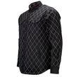 MMCC Men's 'Outlaw' Reversible Flannel Shirt - 100% Cotton Snap Front Plaid w/ Chest and Hand Pockets - MNG11800