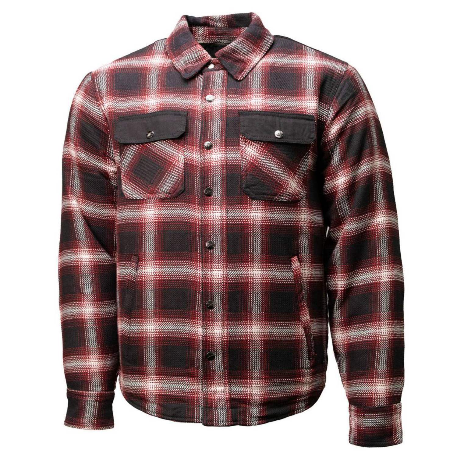 Milwaukee Leather Men’s Grim Stone Heavy Duty Plaid Mechanic Flannel Shirt Jacket - Warmed Lined - MPM1637