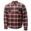 Milwaukee Leather Men’s Grim Stone Heavy Duty Plaid Mechanic Flannel Shirt Jacket - Warmed Lined - MPM1637