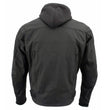Milwaukee Leather Men's Flight 1300D Nylon Motorcycle Jacket with CE Armor and Removable Hoodie - MPM17017