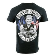 Biker Clothing Co. BCC116007 Men's Black 'Sons of Trump' Motorcycle Cotton T-Shirt