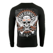 Biker Clothing Co. BCC117002 Men's Black 'Bad Example, You've Been Warned' Long Sleeve T-Shirt