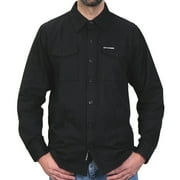 Hot Leathers FLM2024 Men's Solid Black Flannel Long Sleeve Shirt