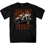 Hot Leathers GMS1533 Men’s Black Respect Your Elders Short Sleeve T-Shirt