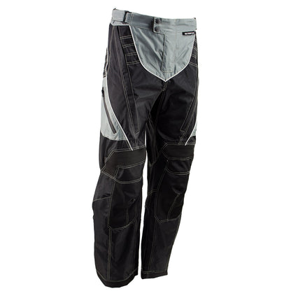 Xelement B4402 Men's Advanced Black and Grey Advanced X-Armored Tri-Tex Fabric Motorcycle Pants