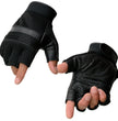 Milwaukee Leather MG7504 Men's Black Perforated Mesh Gel Palm Fingerless Motorcycle Hand Gloves W/ ‘Reflective Piping’