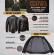 Milwaukee Leather SFM1866 Men's Classic Black Premium Leather Motorcycle Style Jacket with Zipper Front