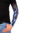 Hot Leathers ARM1005 Flames Blue Arm Sleeve
