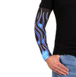 Hot Leathers ARM1005 Flames Blue Arm Sleeve