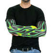 Hot Leathers ARM1006 Flames Green Arm Sleeve