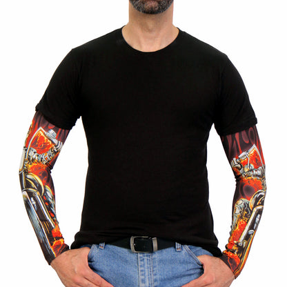 Hot Leathers ARM1016 Fire Biker Arm Sleeve