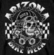Hot Leathers AZM1347 Men's 2023 Arizona Bike Week Vintage Skulls T-Shirt