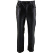 Milwaukee Leather LKM5716 Men's Classic Black Premium Leather Fitted Casual Biker Leather Pants