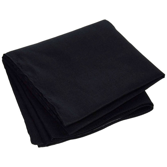 ZanHeadgear B017 100% Cotton Premium Black Bandanna