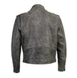 Milwaukee Leather LKM17001 Men's Classic Distressed Gray Motorcycle Leather Riders Jacket