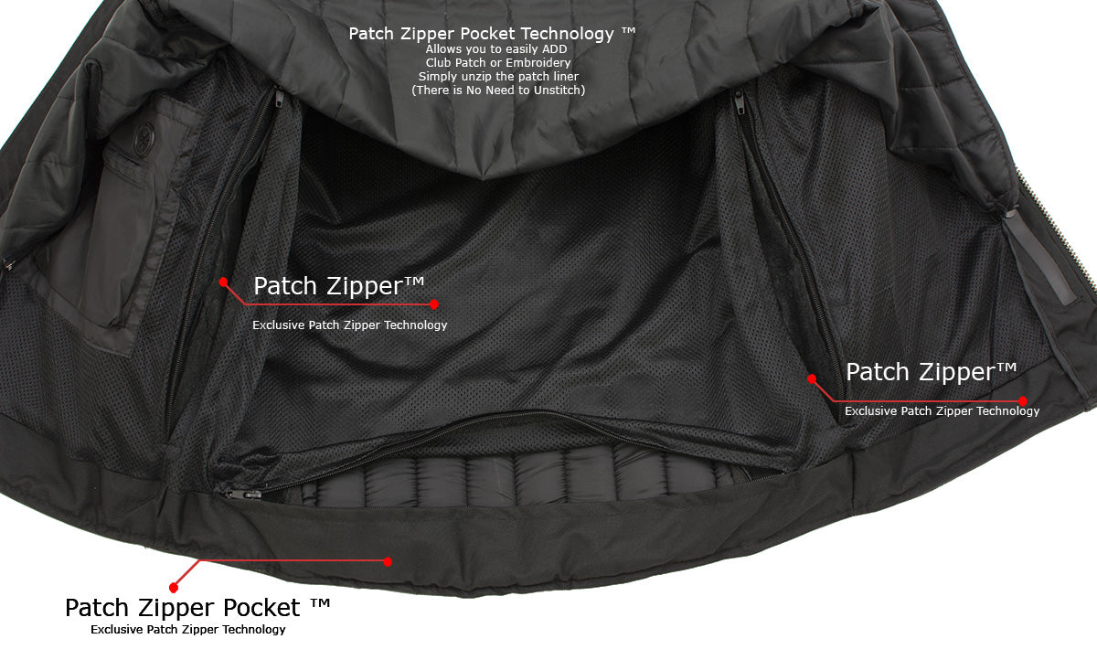 Milwaukee Leather LKM17002 Men's Premium Top Grade Black Leather Motorcycle Riders Jacket w/  Zip-Out Lining