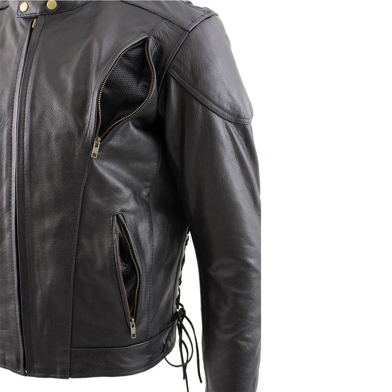 Milwaukee Leather LKM17002 Men's Premium Top Grade Black Leather