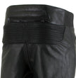 Milwaukee Leather LKM5713 Men's Premium Black Cowhide Leather Racing Pants w/ CE Armor Knee Protection