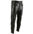 Milwaukee Leather LKM5713 Men's Premium Black Cowhide Leather Racing Pants w/ CE Armor Knee Protection