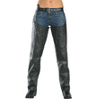Milwaukee Leather LKL6707 Women's Black Premium Leather Dual Comfort Motorcycle Rider Chaps