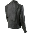 Milwaukee Leather LKL2735 Women's Black Premium Leather Scuba Style Biker Jacket w/ Mandarin Collar