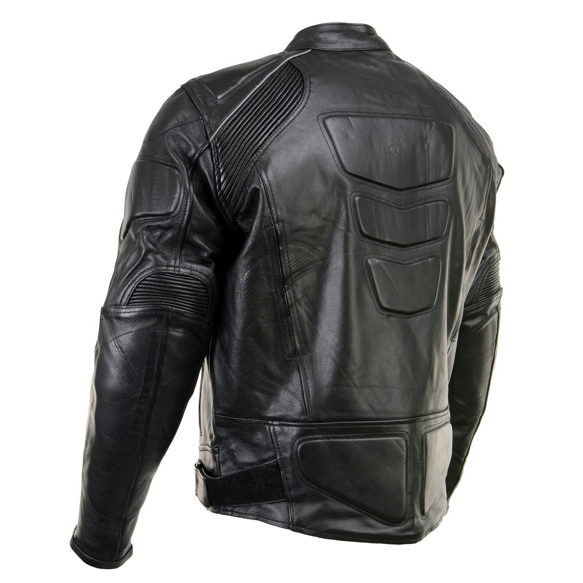 Milwaukee Leather LKM17007 Men's Premium Black Leather Motorcycle