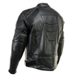 Milwaukee Leather LKM17007 Men's Premium Black Leather Motorcycle Bikers Rider Jacket w/ CE Armor