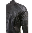 Milwaukee Leather LKM17007 Men's Premium Black Leather Motorcycle Bikers Rider Jacket w/ CE Armor