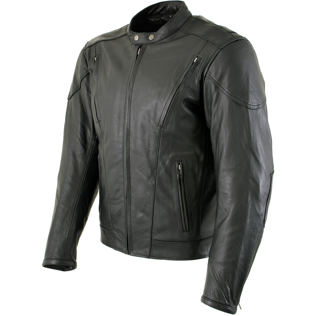 Milwaukee Leather LKM7009 Men's Flying Mayhem Skull Premium Black