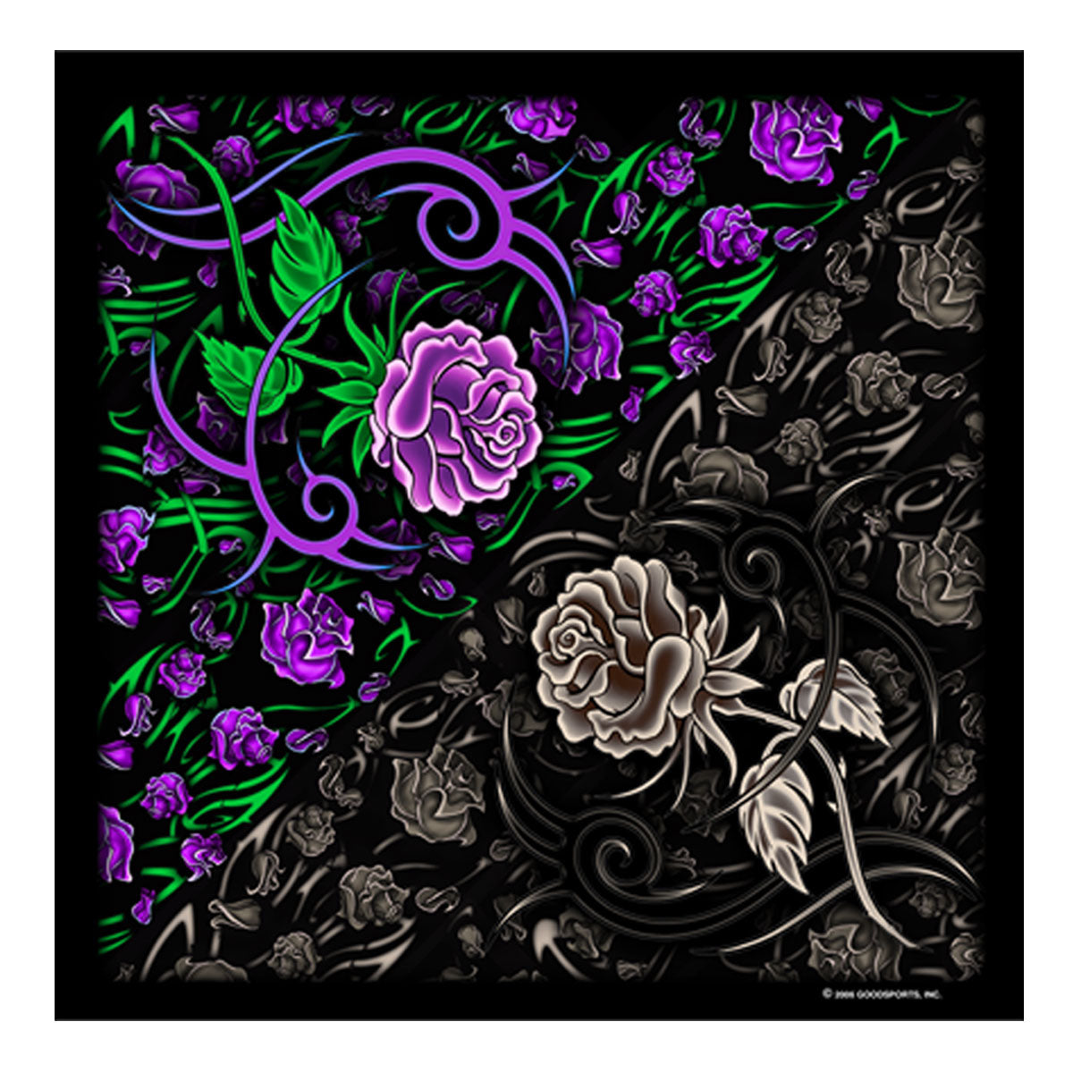 Hot Leather BAB1001 Tribal Rose Bandana – Milwaukee Motorcycle