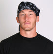 Hot Leathers BAP1001 Classic Black and White Paisley Bandana