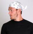 Hot Leathers BAP1005 Classic White Paisley Bandana
