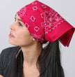 Hot Leathers BAP1007 Classic Hot Pink Paisley Bandana