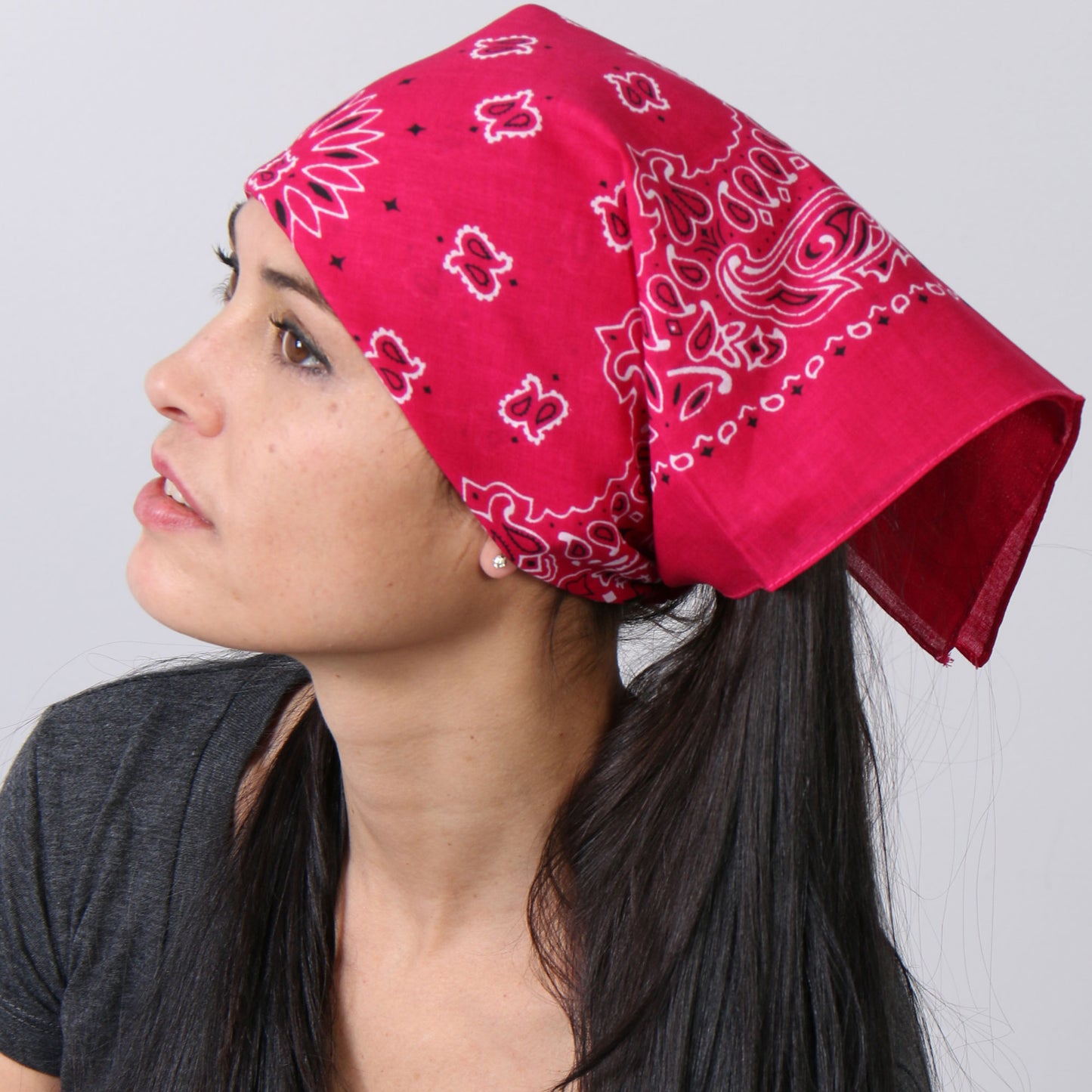 Hot Leathers BAP1007 Classic Hot Pink Paisley Bandana