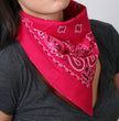 Hot Leathers BAP1007 Classic Hot Pink Paisley Bandana